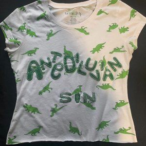“Antediluvian Sin” Dino Print T-Shirt
